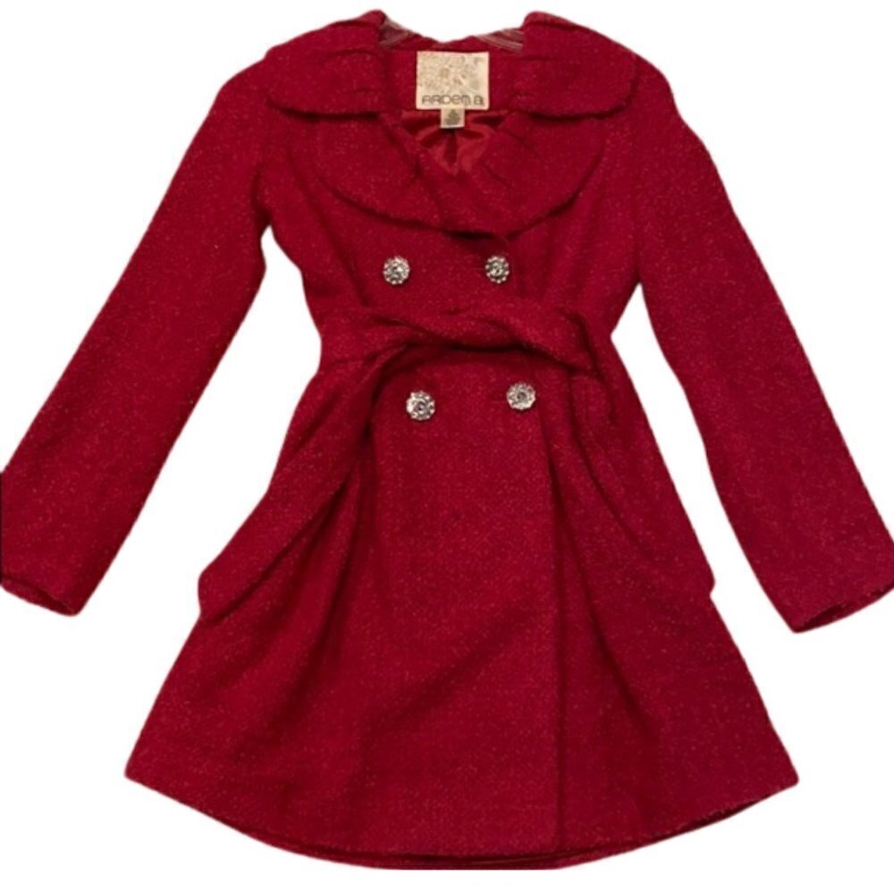 Rare Vintage Arden B. Bouclé Car Coat, Very Berry, XSmall